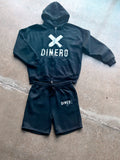 DINERO XXI ZIP UP HOODIE & SHROTS SET